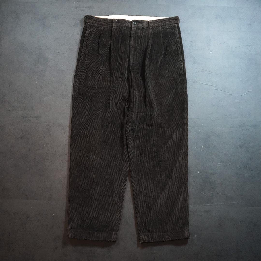 BrooksBrothers346太畝コーデュロイパンツ2タックW36L30古着L・Brooks