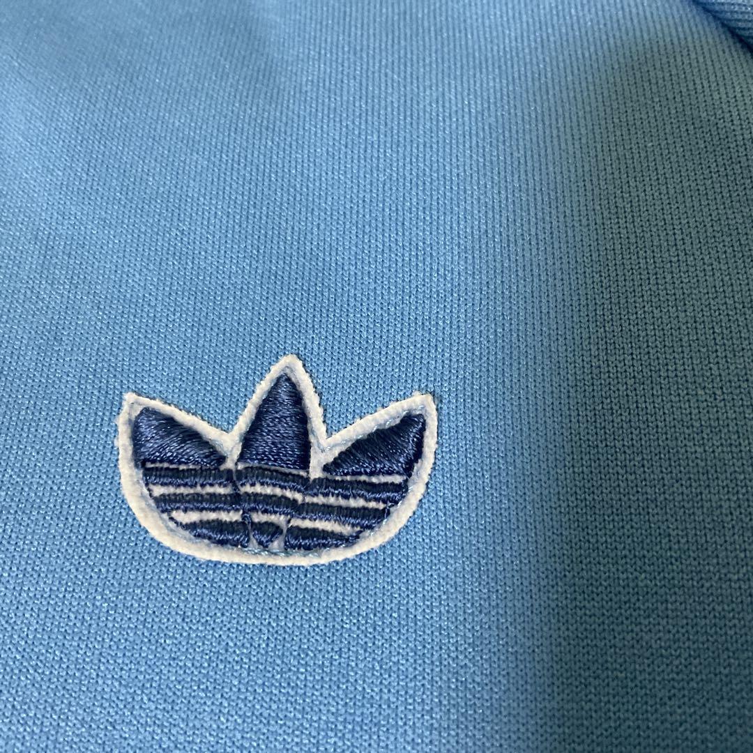 adidas デサント　トラックジャケット　80s 4号　青
