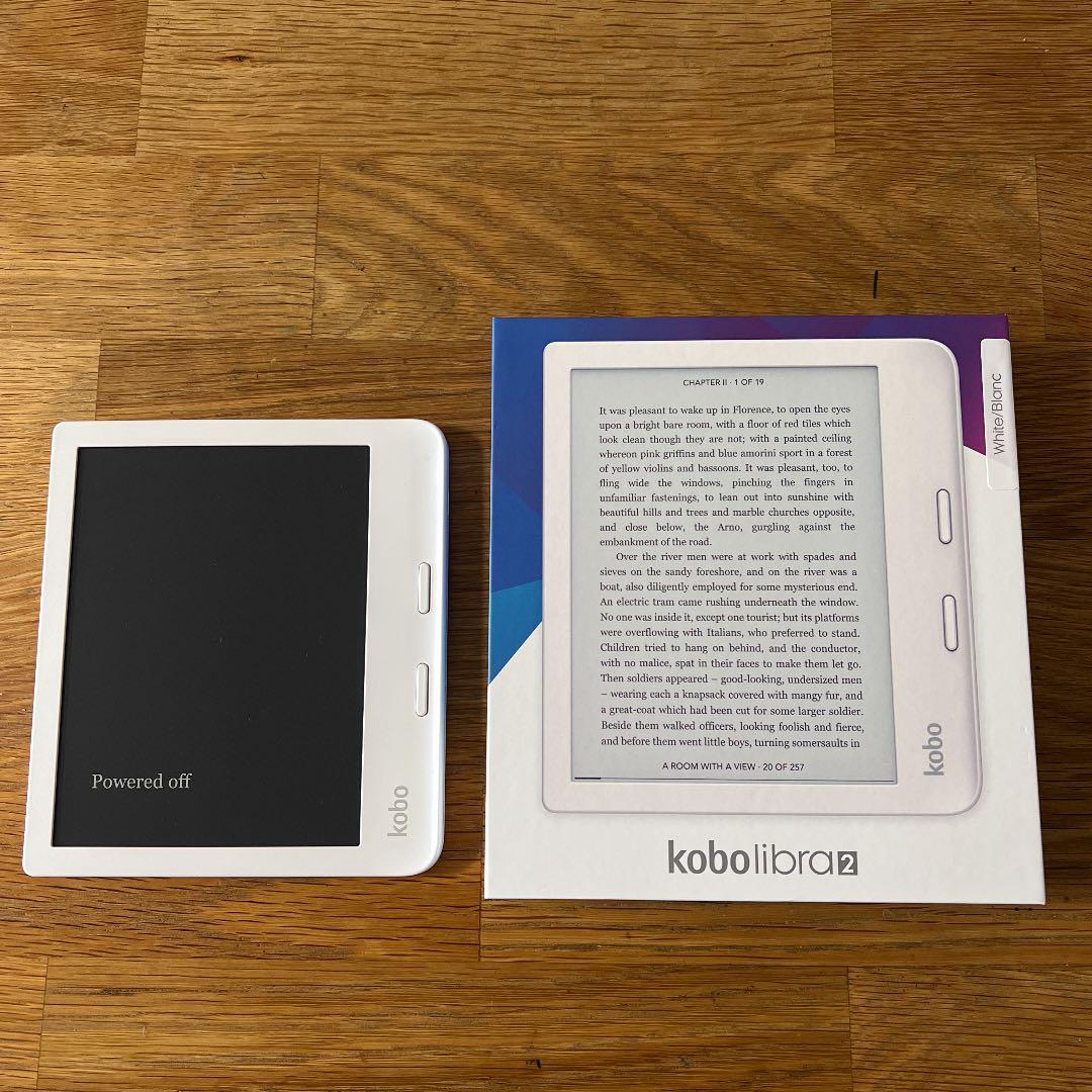 KOBO Kobo Libra H2O ホワイト + 専用カバー（グレー）