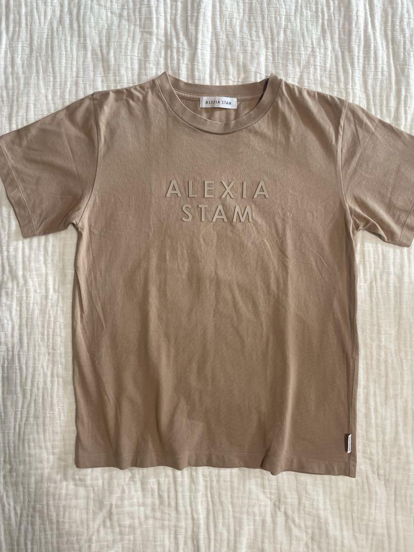 Alexia Stam ピンク Tシャツ 半袖 - メルカリ