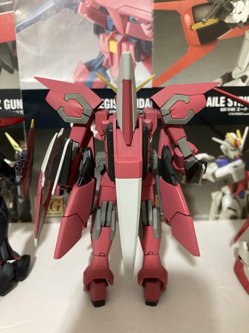 HGエールストライク、イージス、ブリッツ、バスター4体　塗装完成品　ガンプラ