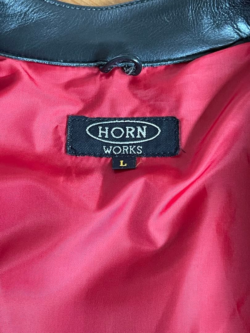 ［カズ］HORN WORKS ホーンワークス シングルライダースジャケット