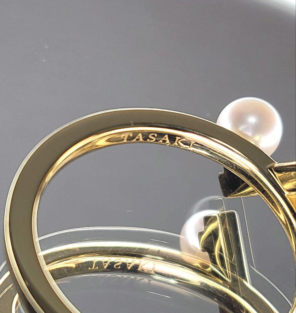 新品 証明書有 TASAKI バランス クロス リング K18YG 現行品