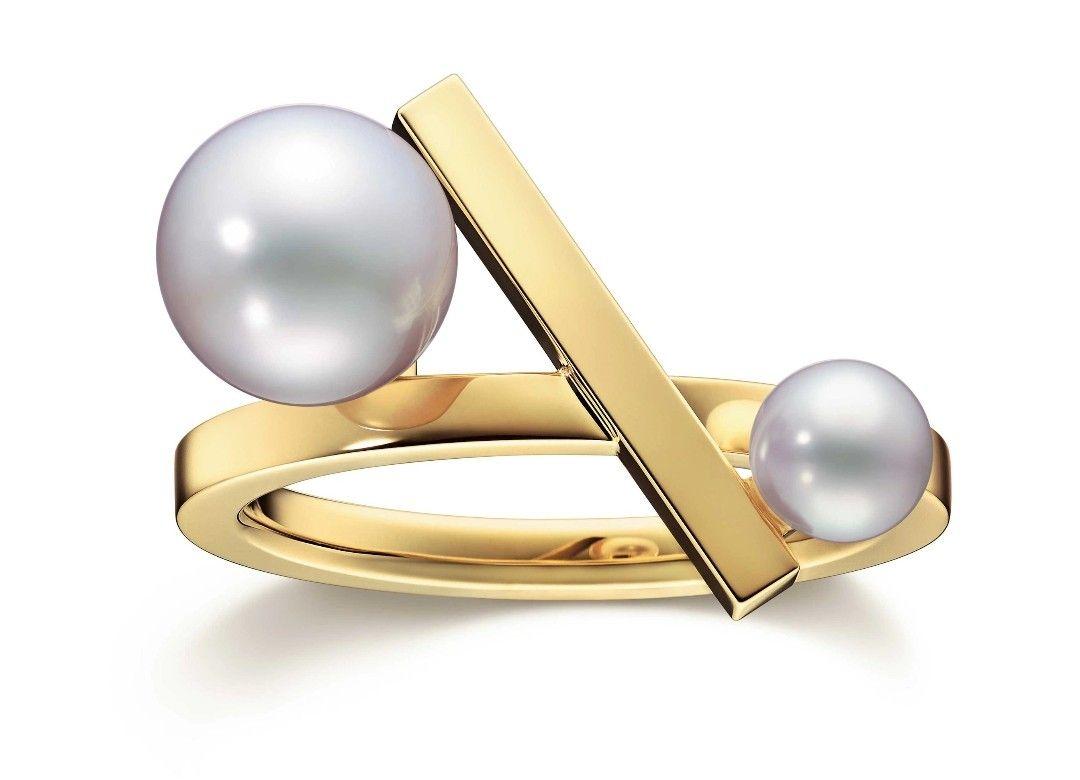 新品 証明書有 TASAKI バランス クロス リング K18YG 現行品