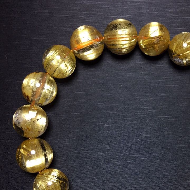 天然タイチンルチルクオーツ ブレスレット 11.6mm42.3g | theiet.lk