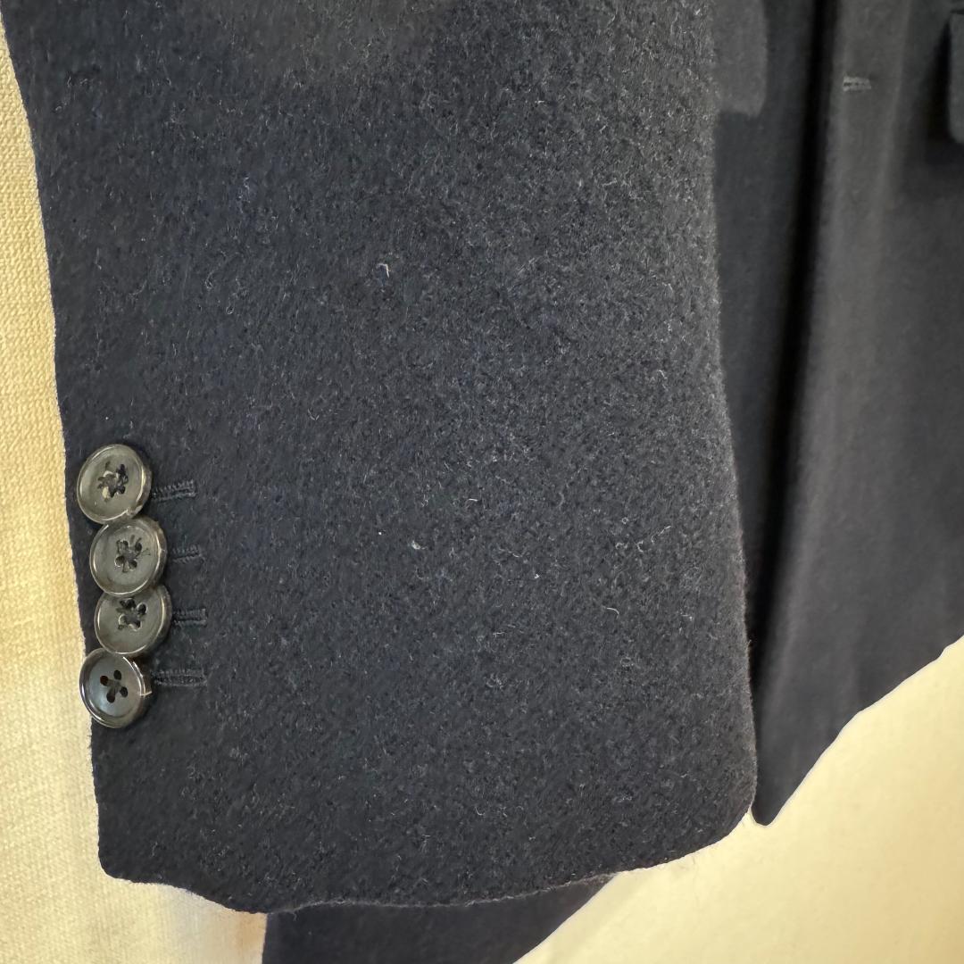 ISAIA イザイア　ウール100％ コート　サイズ50　紺　イタリア製