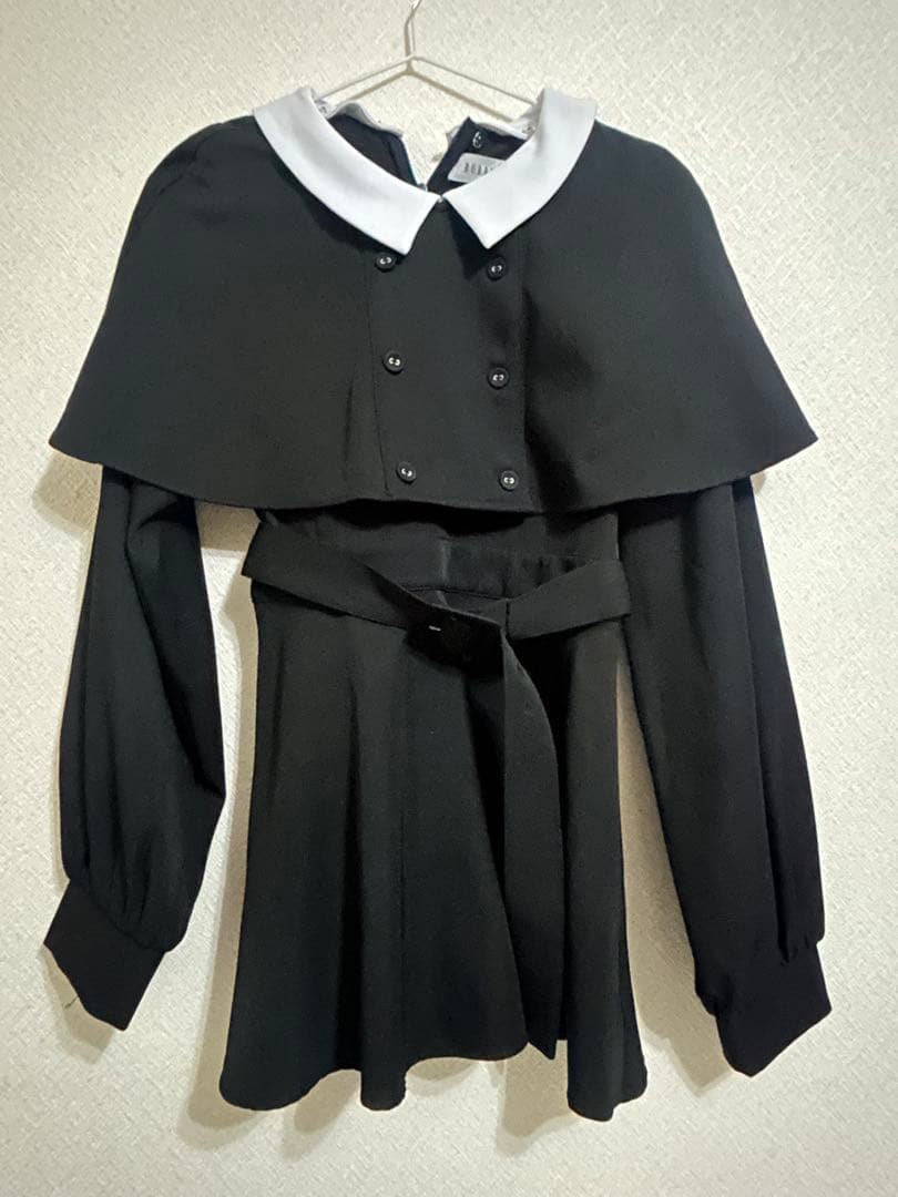 bubbles ケープペプラムセットアップ ワンピース