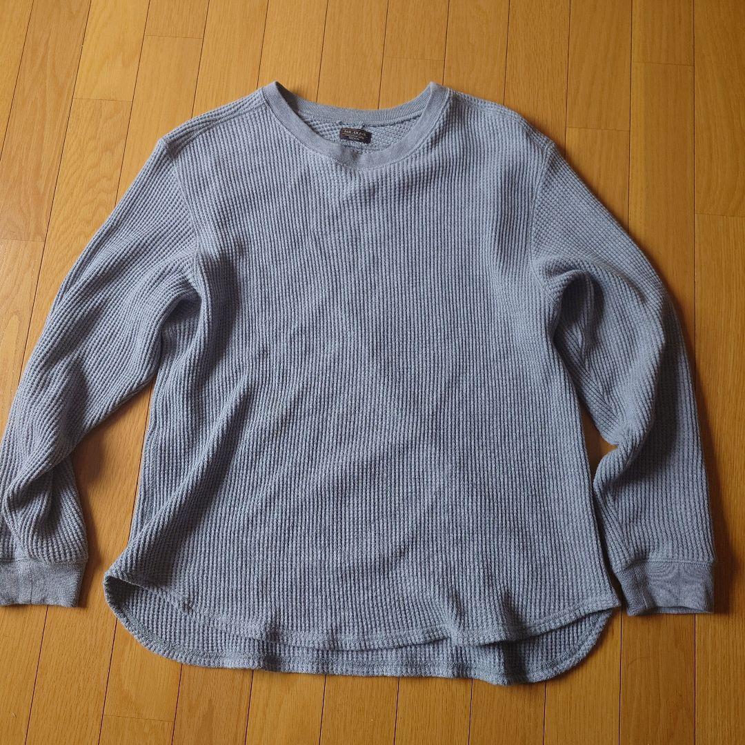 美品）ミスターオリーブ　ヘビーワッフル / ラウンドカット クルーネック