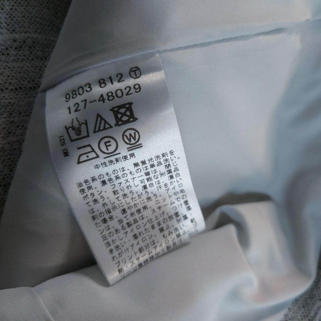 美品　大きいサイズ　インディヴィ　ツイードノーカラージャケット