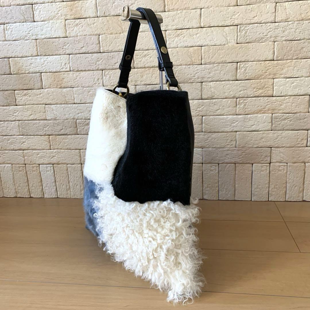 mononogu【もののぐ】ワンハンドルトートバッグ パッチワークファー 楽天市場】○mononogu 【もののぐ】 パッチワークファーワン