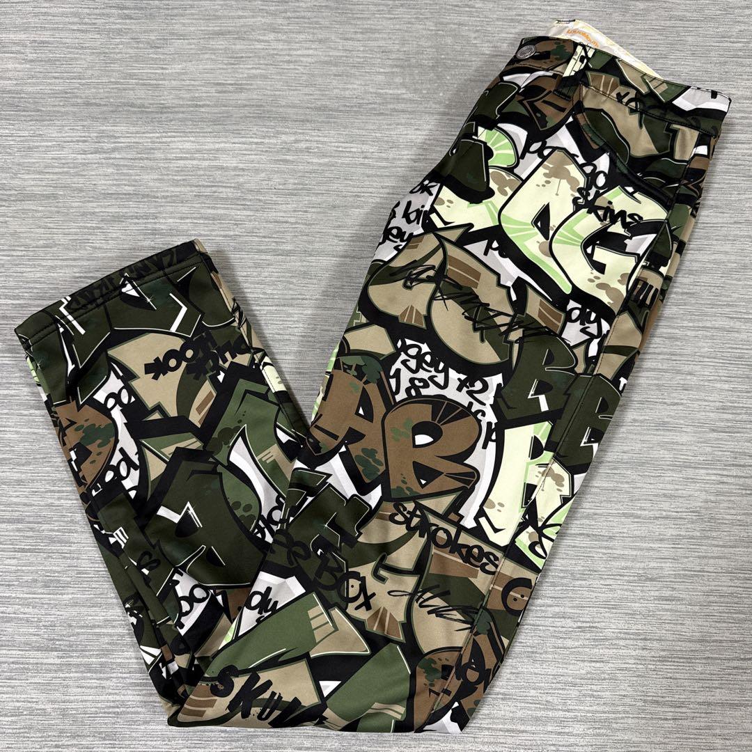 LOUD MOUTH ラウドマウス　スプレー総柄　パンツM