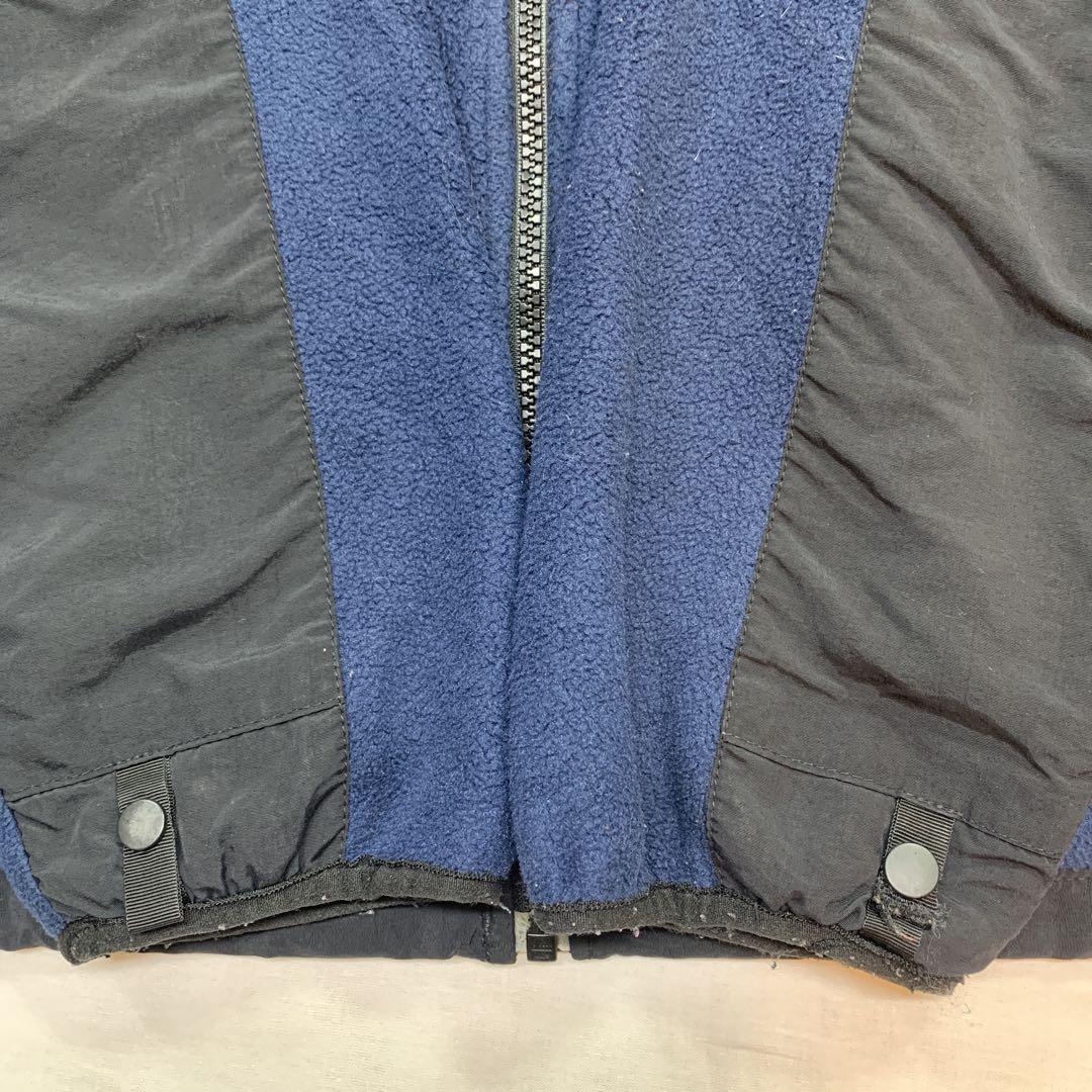 90s THE NORTH FACE フリースジャケット ネイビー/ブラック L