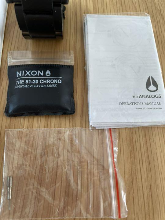 SALE品質保証 NIXON 51-30 クロノグラフ 腕時計 ブラック×ゴールド mXGUc-m65430002656 在庫HOT