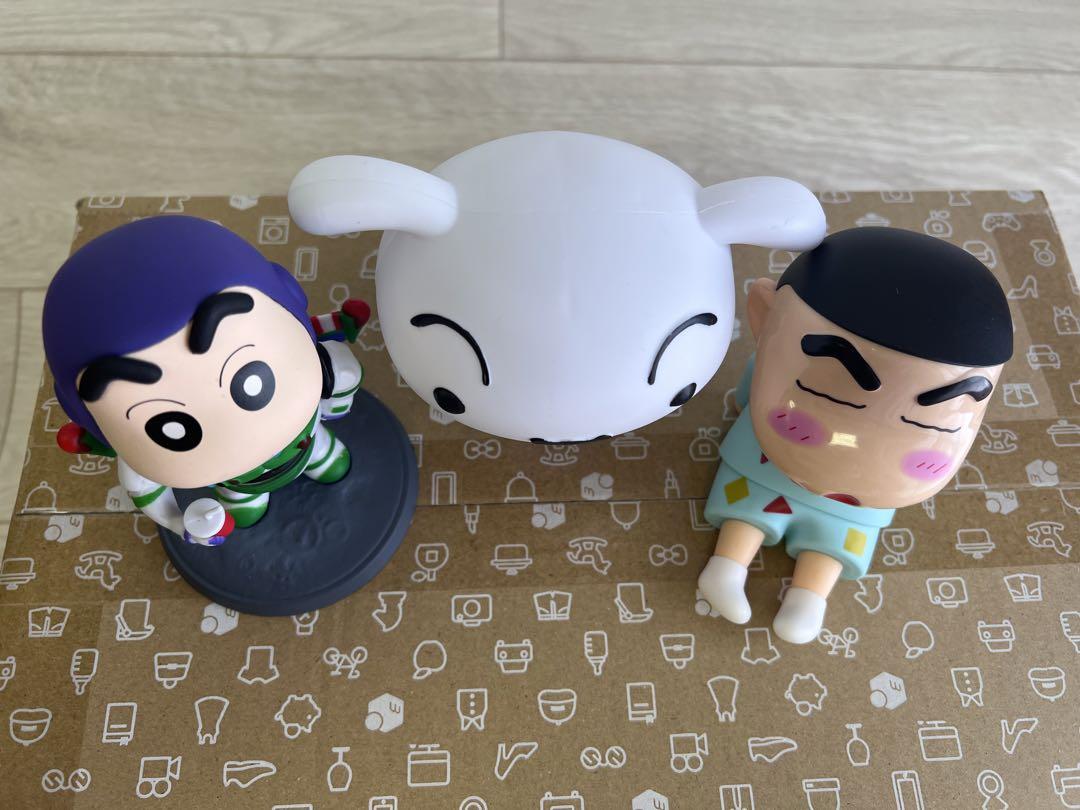 ⭐️超フォロー割　クレヨンしんちゃん しんちゃん　シロ　フィギュア 3体セット ⭐️超フォロー割 クレヨンしんちゃん しんちゃん シロ
