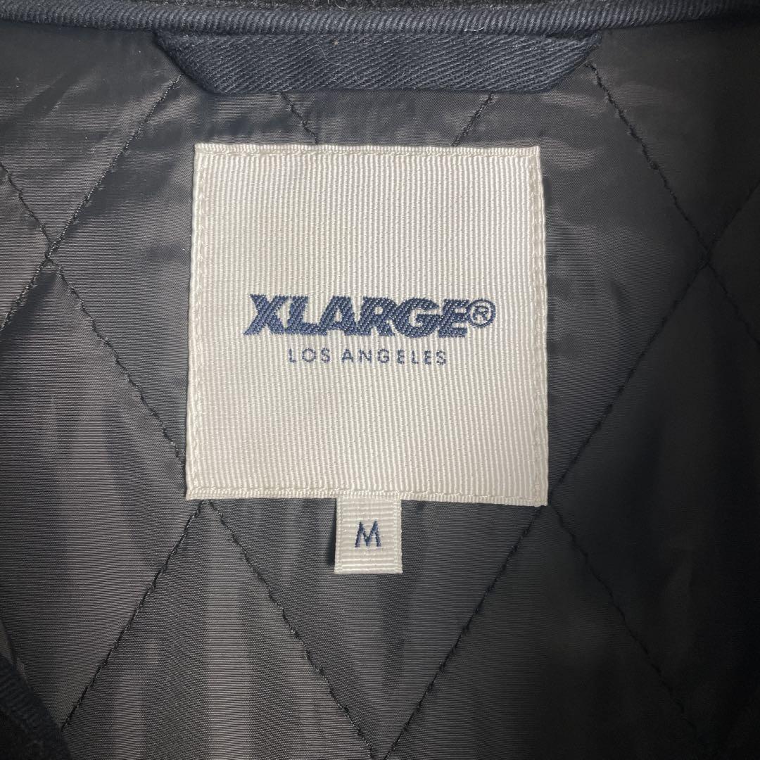 ✮コート　ウールコート　X-LARGE　ロゴボダン　ロゴタグ　4つポケット　L✮
