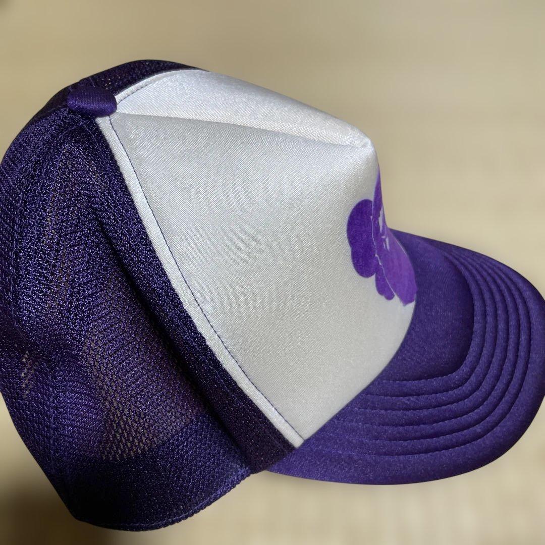 アベイシングエイプ×KAWSコラボメッシュキャップ　紫 アベイシングエイプ×KAWSコラボメッシュキャップ 紫 - メルカリ