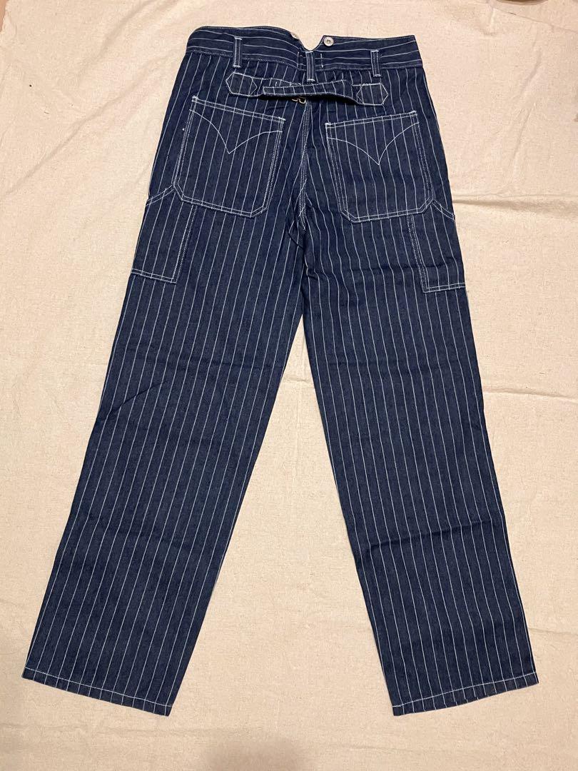 【typeＢ-Ｓ】 ストライプ　デニム　パンツ　ウォバッシュ　ヒッコリー typeB-S】 ストライプ デニム パンツ ウォバッシュ ヒッコリー