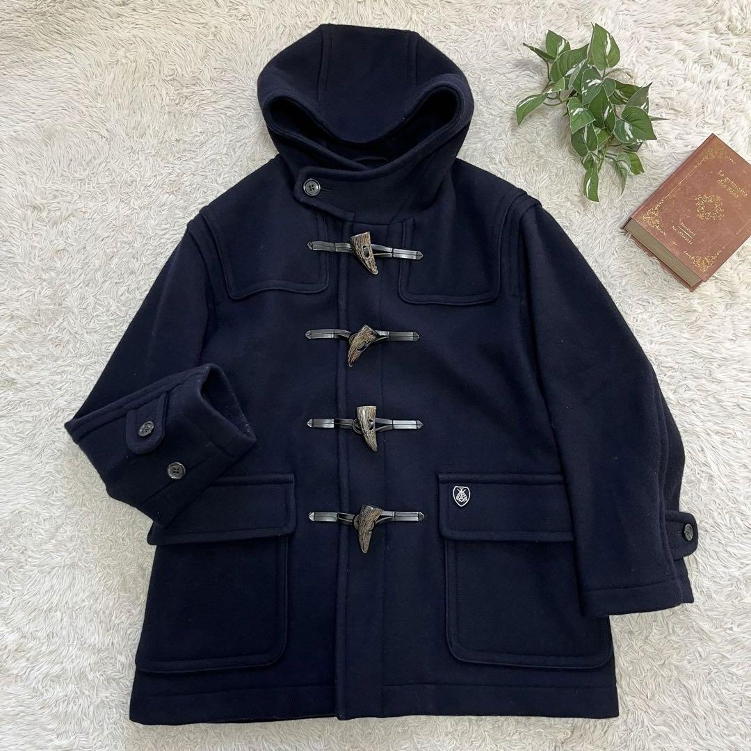 極美品✨オーシバル　ジーロンラムショートダッフルコート　ネイビー 送料 無料 通販ファッション - 極美品✨オーシバル ジーロンラム