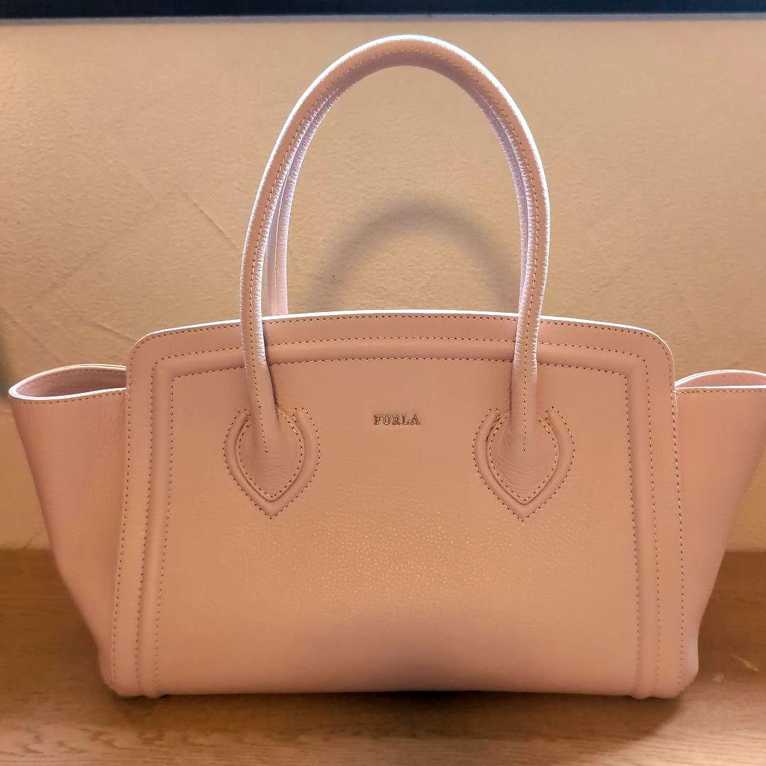 FURLA フルラ カレッジ 大容量 A4収納可能 トートバッグ レザー