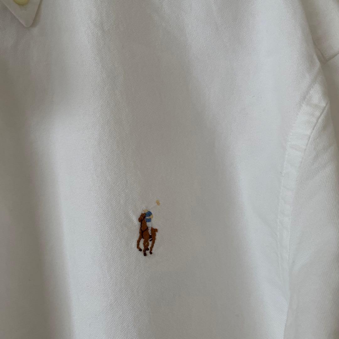 難ありラルフローレンBDシャツ ホワイトL 難ありラルフローレンBDシャツ ホワイトL