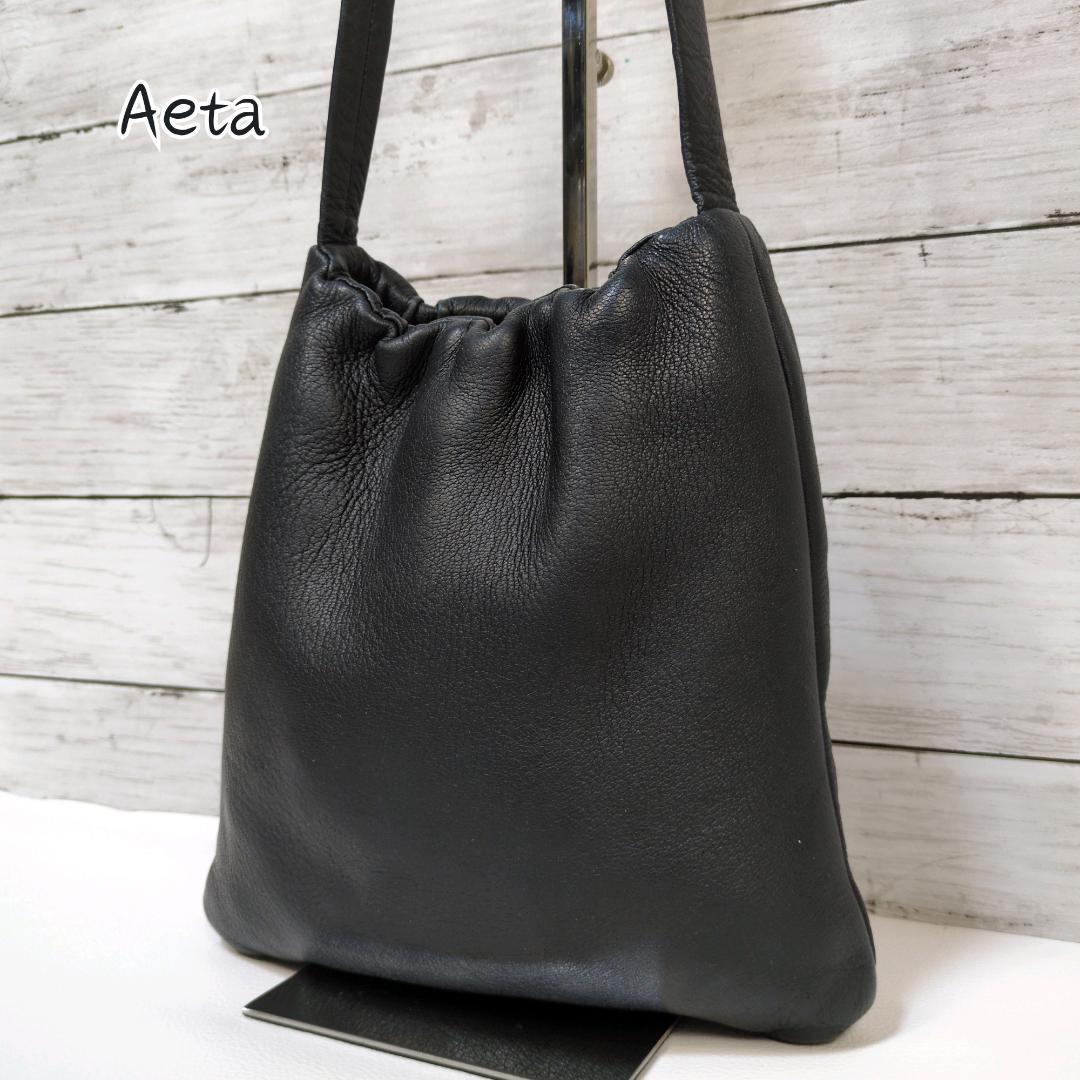 Aeta deer shoulder S DA01 ショルダーバッグ 巾着