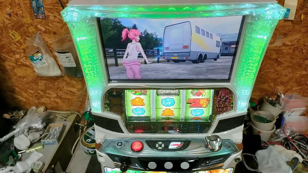 送料無料】パチスロ中古実機 GI優駿倶楽部2 メダル不要装置付 パネル傷 ...