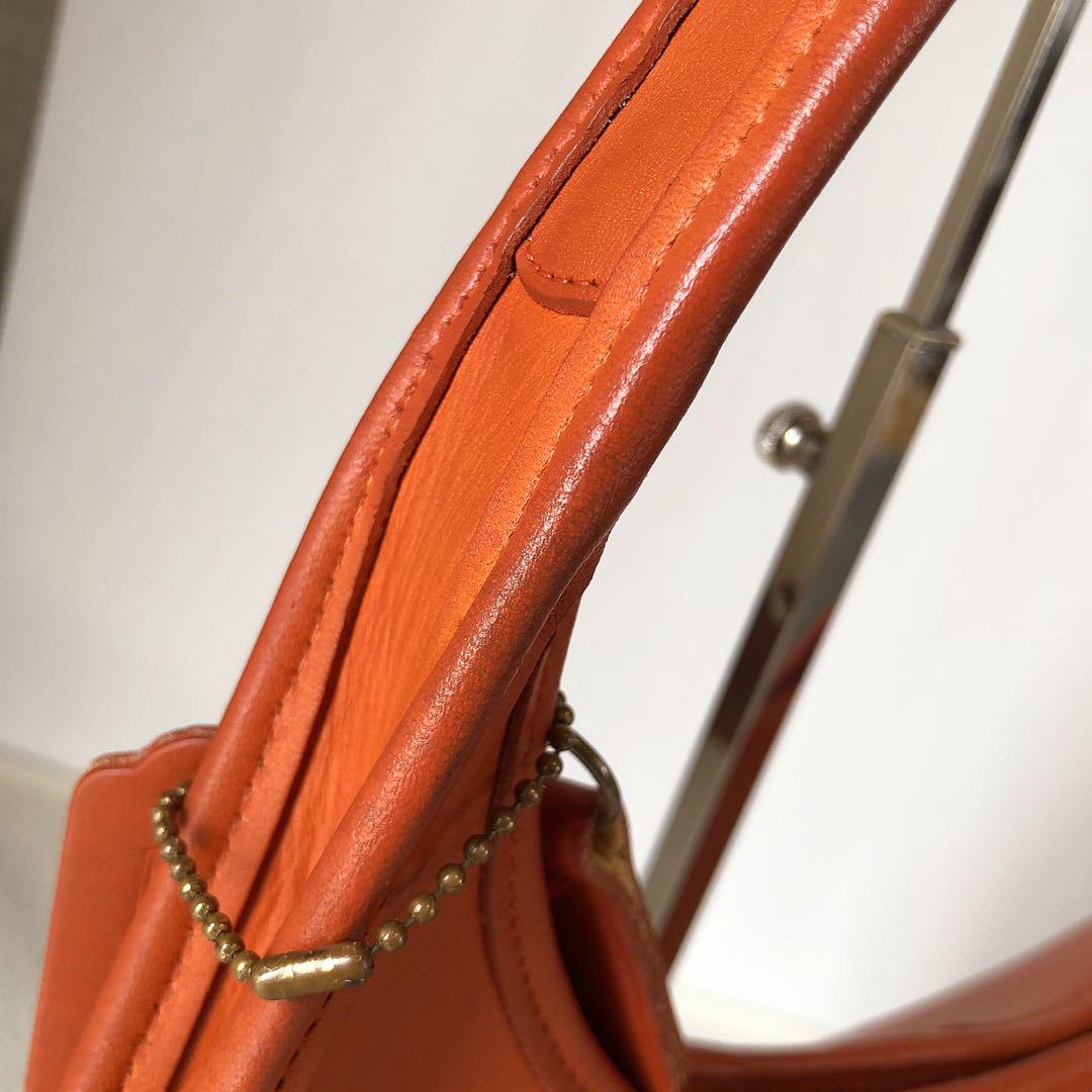 新発売 新商品 レア色✨オレンジ✨美品】コーチ 9025 エルゴ ワンショルダーバッグ バッグ