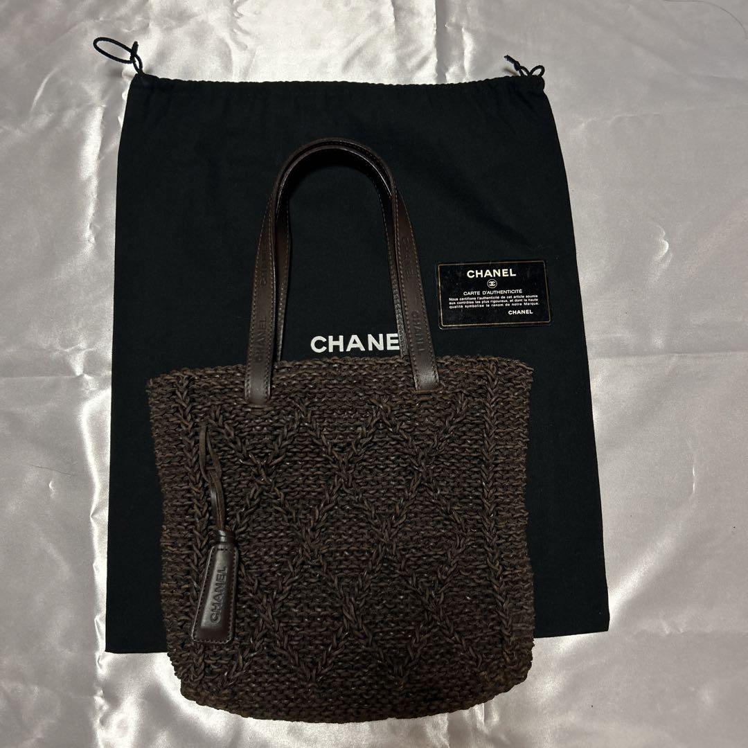 CHANEL 編み込み ハンドバック