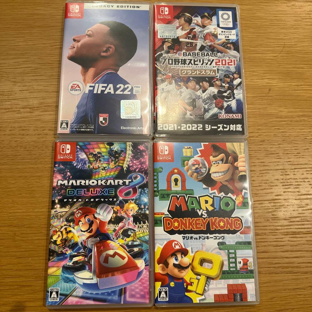 ✳︎Nintendo Switch ソフト4本セット✳︎目立った傷や汚れなし