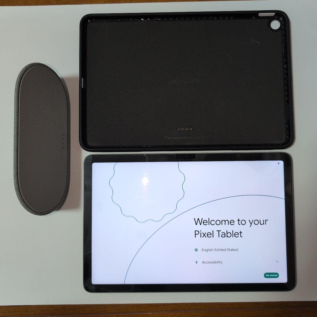 【美品】Google Pixel Tablet Hazel スピーカーホルダー付