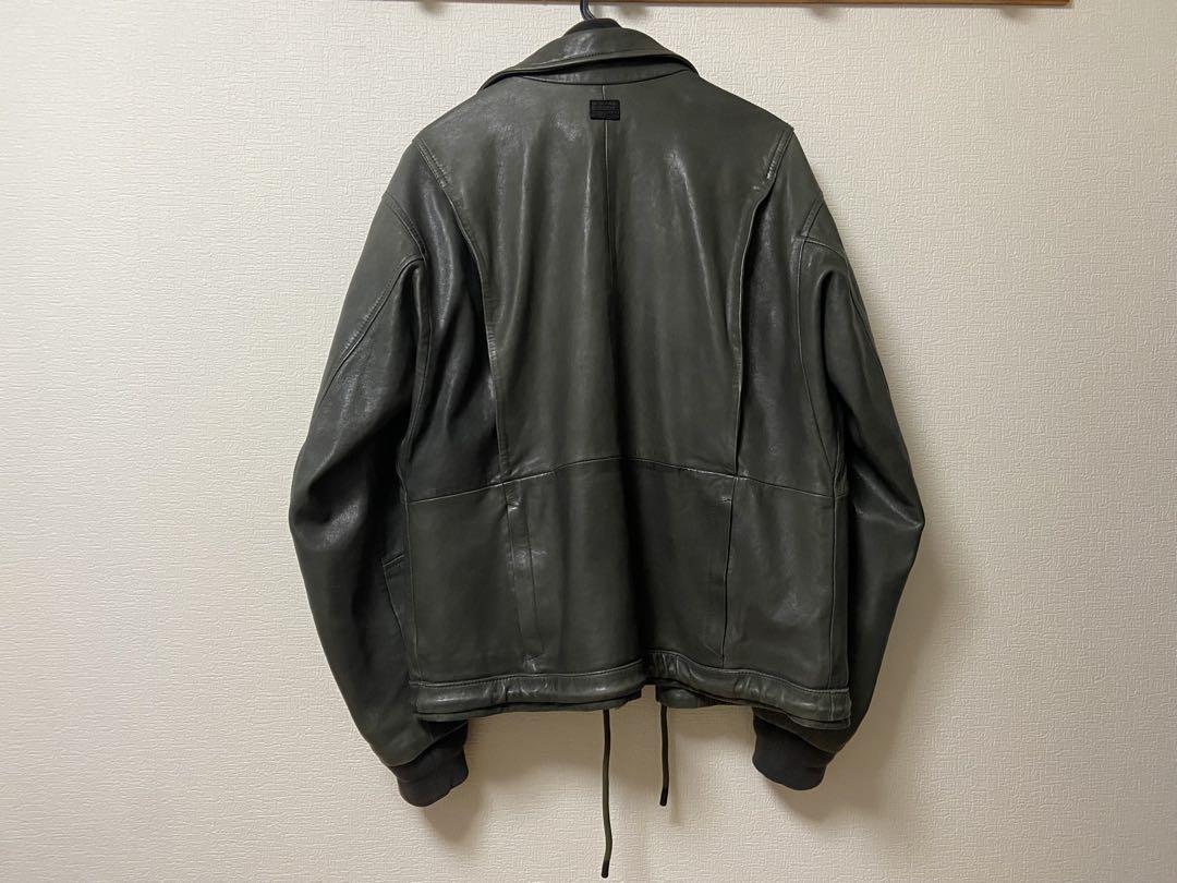 ジャケット・アウター E RAF LEATHER BOMBER JACKET