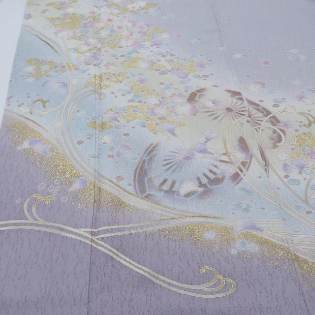美品 青柳謹製 絞麗舎 落款 着物 トールサイズ“夢のような美”訪問着C-39