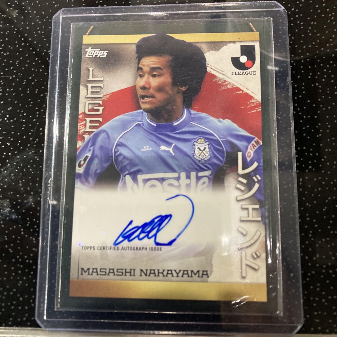 topps 2023 Jリーグ　フラッグシップ　中山雅史　直筆サインカード