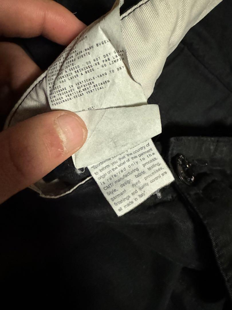 STONE ISLAND ルーズフィット　カーゴパンツ　黒