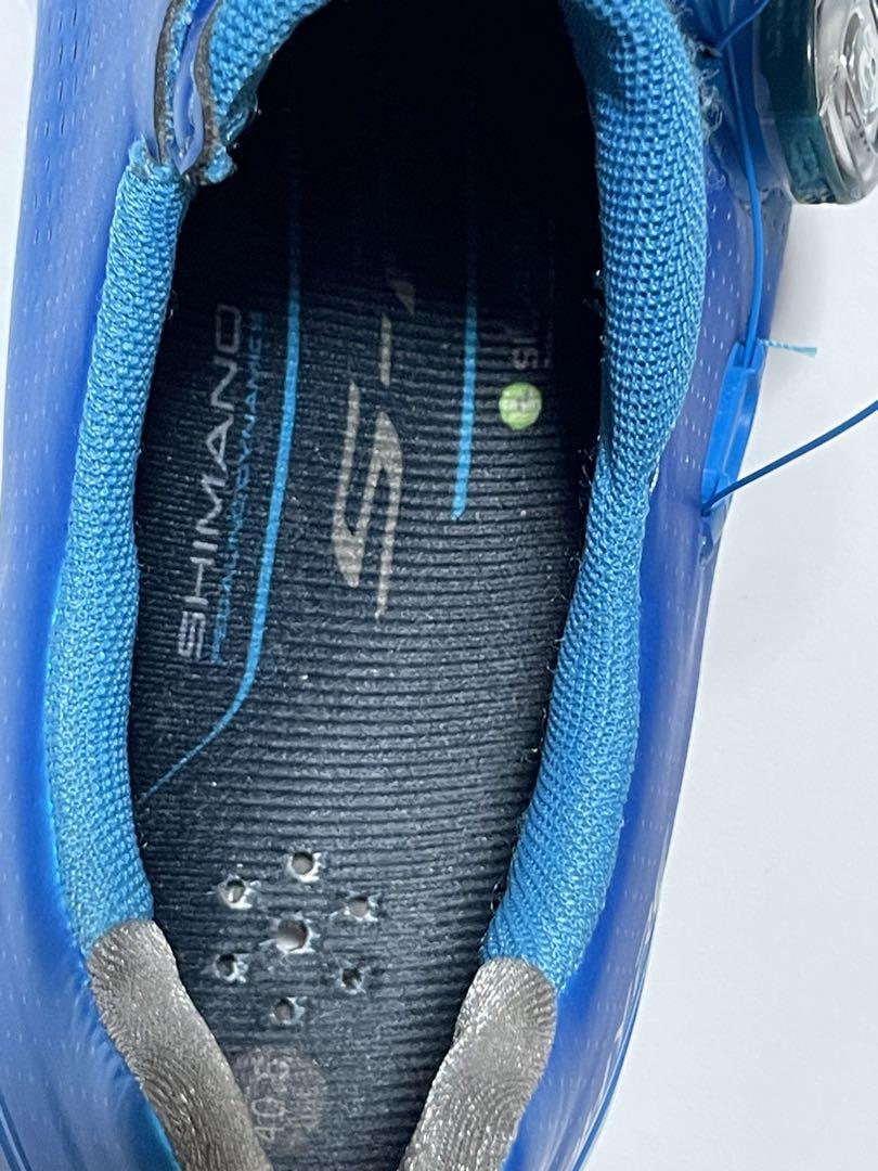 Shimano S-Phyre 青 自転車シューズ BOAダイヤル、クリート付き