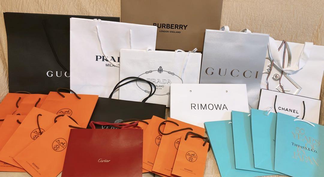 美品⭐︎ハイブランドショッパー小〜特大まで25点セットHERMES PRADA紙袋