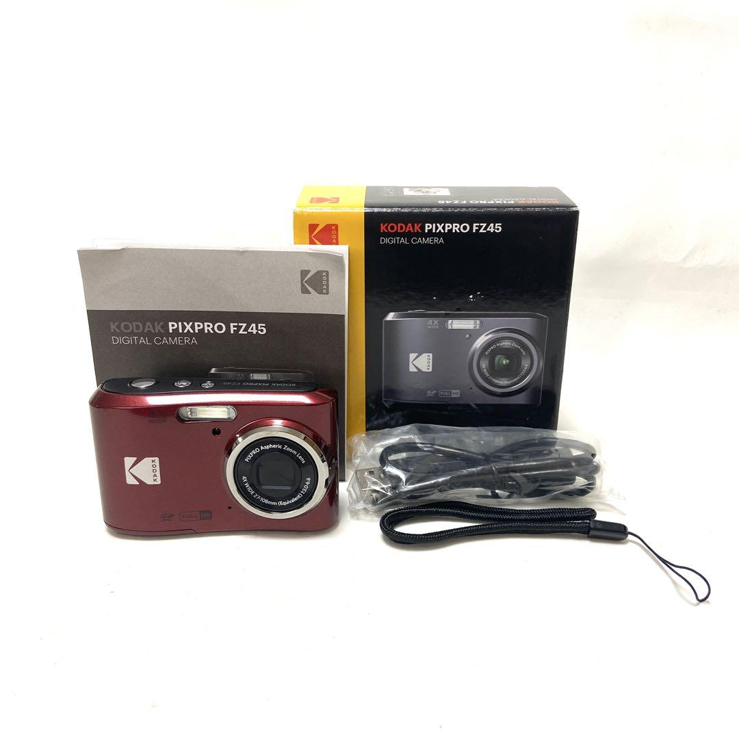 Kodak PIXPRO FZ45 コンパクトデジタルカメラ レッド Amazon.com : Kodak Pixpro FZ45 Digital Camera (Red) Bundle