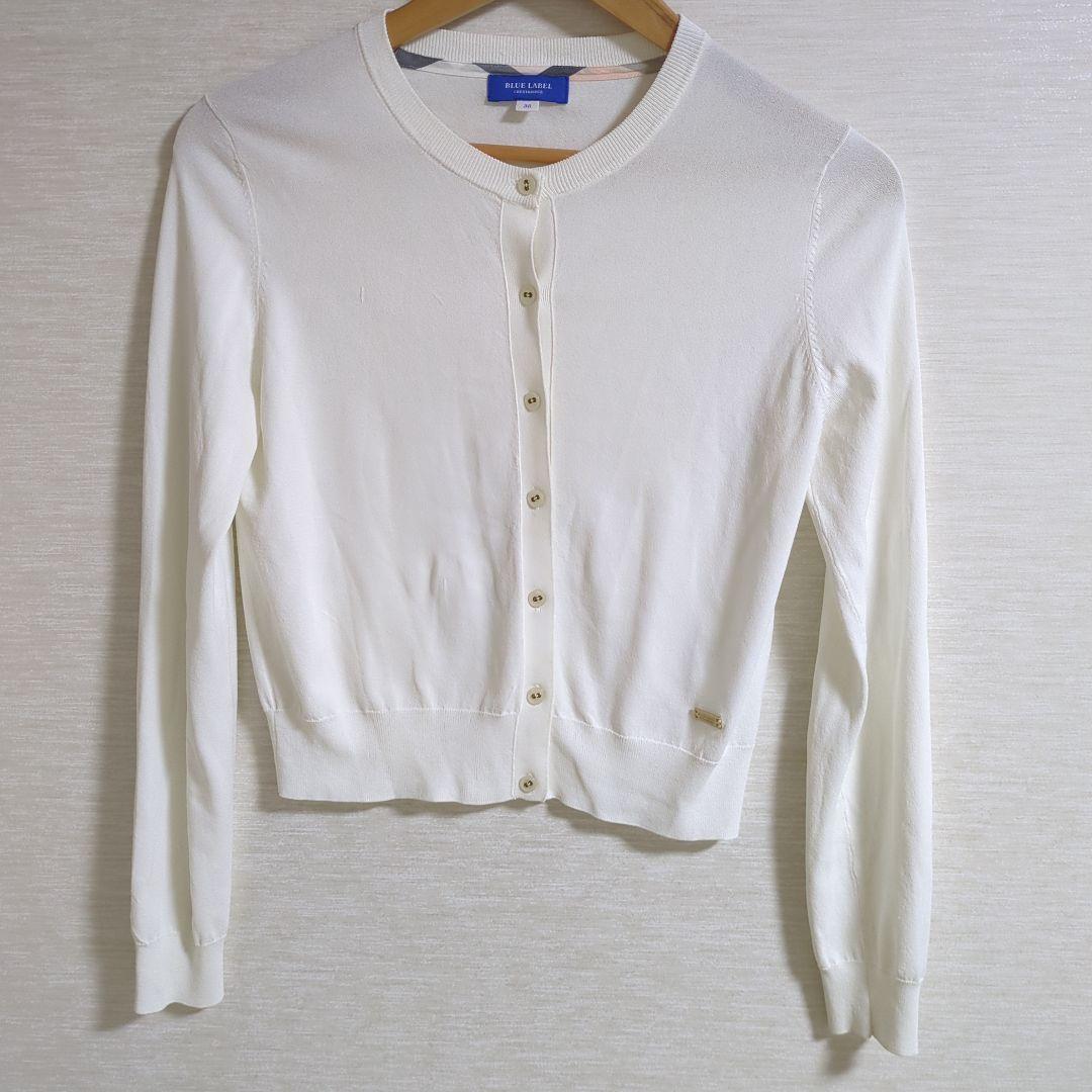 BLUE LABEL CRESTERBRIDGE カーディガン 38 ホワイト - メルカリ