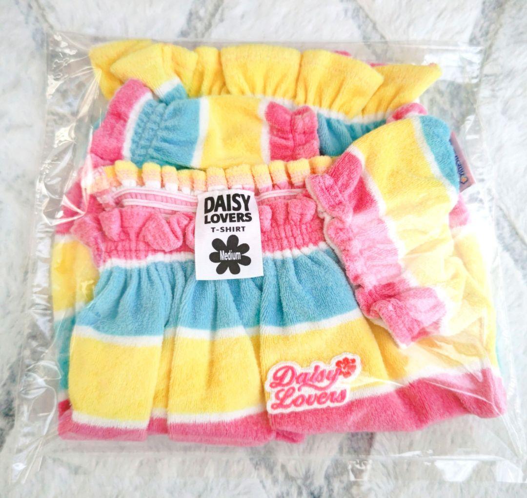 ❤DaisyLovers❤タオル地❥150❥半袖❥ボーダー❥カラフル❥Tシャツ❥