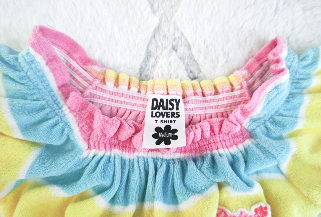 ❤DaisyLovers❤タオル地❥150❥半袖❥ボーダー❥カラフル❥Tシャツ❥