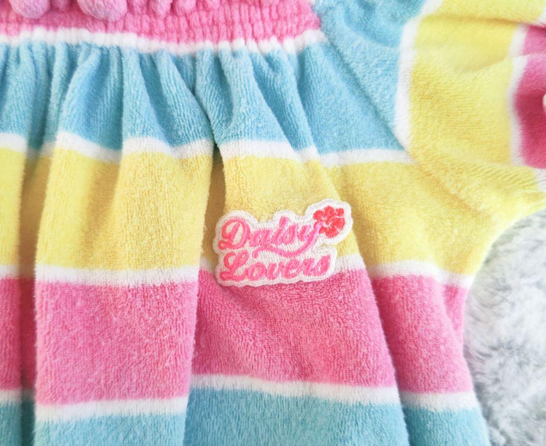 ❤DaisyLovers❤タオル地❥150❥半袖❥ボーダー❥カラフル❥Tシャツ❥