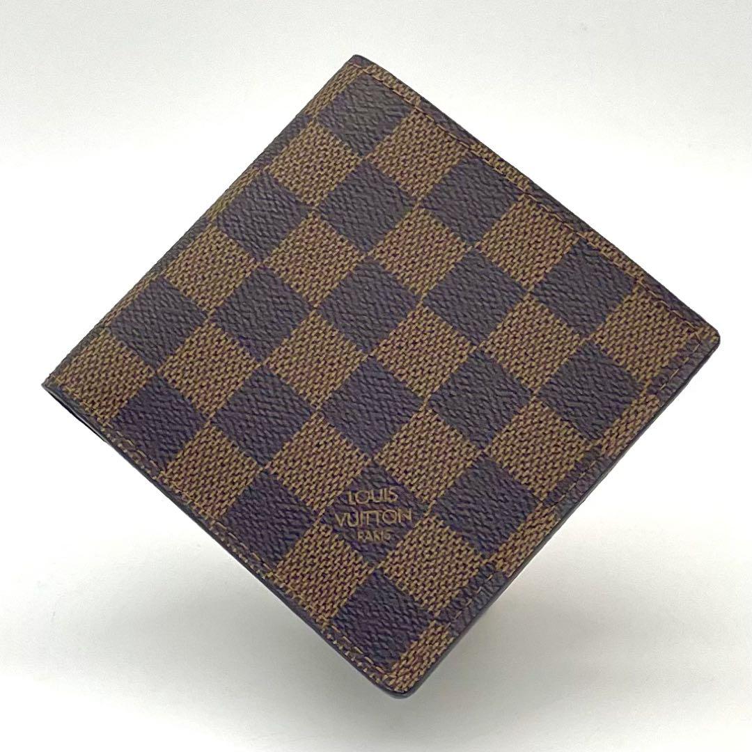 極美品】LOUIS VUITTON ダミエ ポルトフォイユマルコ 二つ折り財布