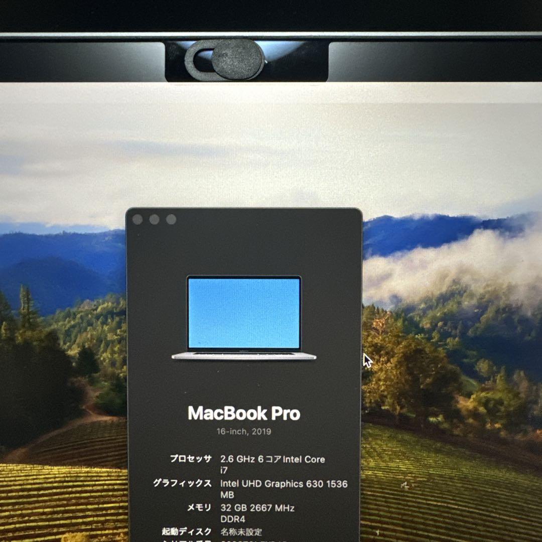 mac book pro 16インチ　2019年モデル　i7 32g