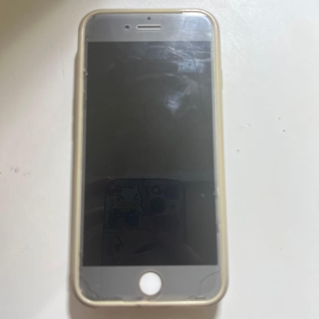 iPhone シルバー 本体 画面傷あり