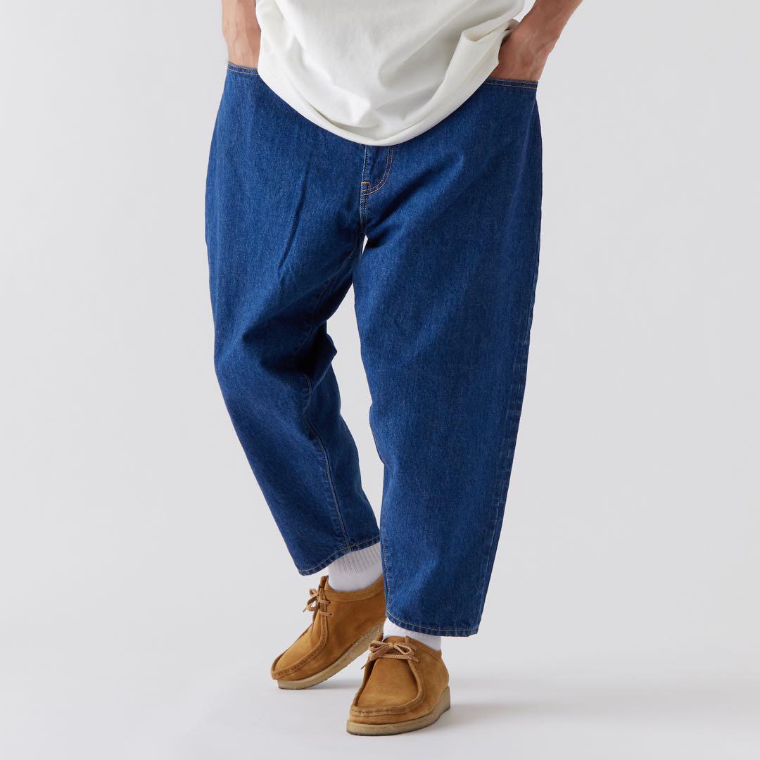 【美品】FAT エフエーティー デニムパンツ 247 メンズL相当 濃紺 赤耳 FAT 247 初期型 ワイド バギー 赤耳 デニムパンツ エフエー