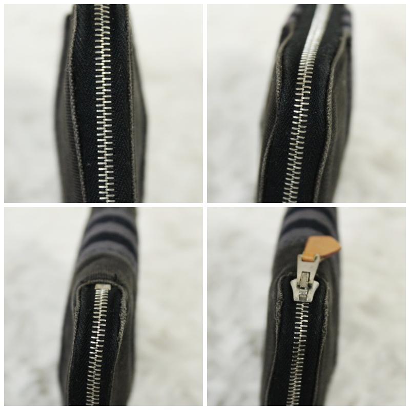 美品 エルメス 二つ折り財布 フールトゥ ラウンドファスナー