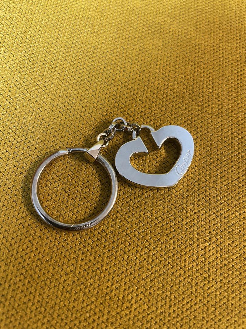 Cartier　KEYRING　カルティエキーホルダー　Cハート　C Heart 美品 Cartier カルティエ ハートモチーフ キーホルダー Cハート