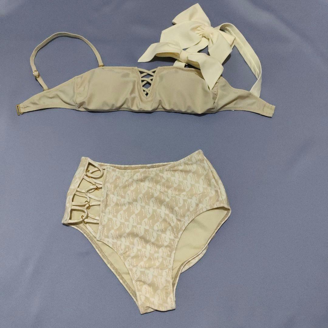 web限定セール Riu 水着 メルカリ - Rちゃん ビキニ swimwear ribbon Double 水着・ラッシュガード