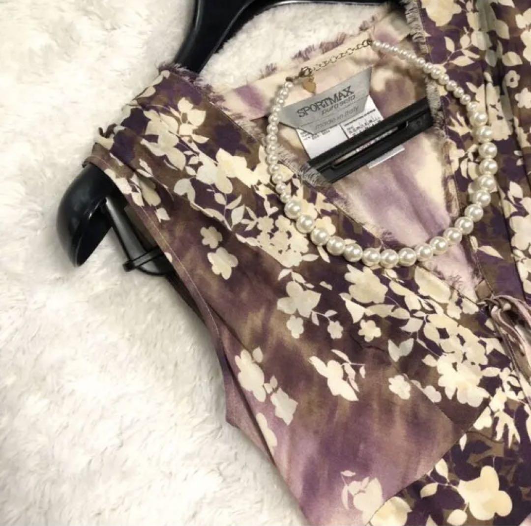 SPORTMAX★オーバーサイズ タイウエストワンピース SPORTMAX ひざ丈ワンピース