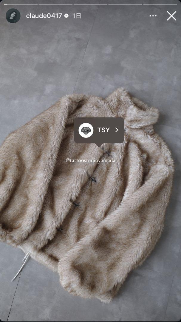 tatoostudioyamada FAKE FUR COACH JACKET